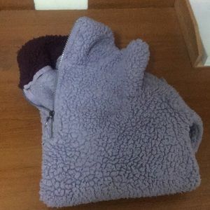 Purple Sherpa 1/4 zip